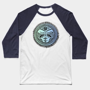 Tribal face mask graphic Baseball T-Shirt